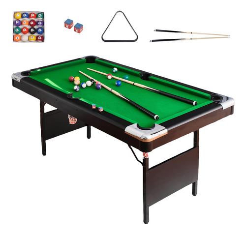 Mesa De Billar Plegable Portátil 3 En 1 Para Todos 5.5 Pies Color Del Paño