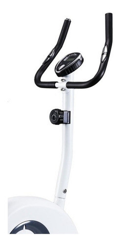 Bicicleta fija K50Fitness Fit23 tradicional color blanco y negro