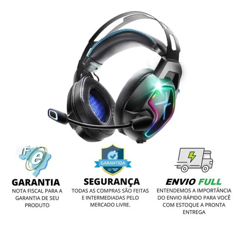 Headset Gamer Infokit X Soldado Gh-x8000 Preto