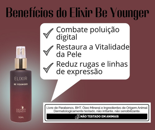 Água De Beleza - Elixir Be Younger 110ml - Dermociencia