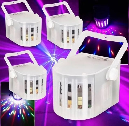 Imagen 5 de 5 de Mini Derby 4x3w Rgbw Efectos Led Colores Dmx Original Fiesta