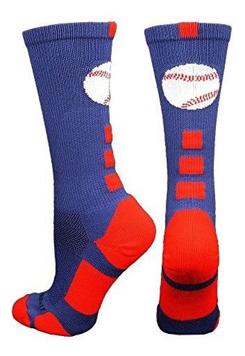 Calcetines Con Logotipo De Béisbol De Madsportsstuff (azul