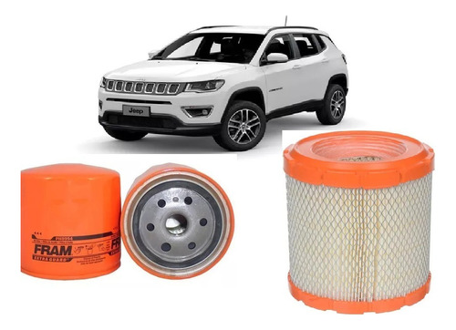 Kit 2 Filtros  Jeep Compass 2.4  2011 En Adelante 