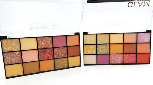 Paleta Sombras Ojos Glam Glitter Matte Pink 21 X 2 Unidades