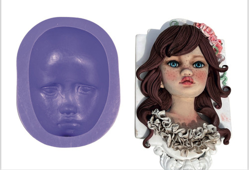 Moldes De Caras Color Violeta