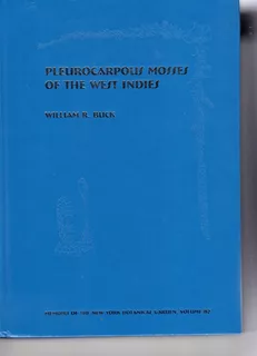 Pleorucarpous Mosses Of The West Indies