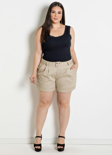 Imagem 7 de 8 de Blusa Regata Feminina Plus Size Canelada Varias Cores