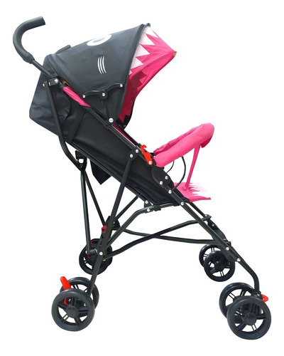 Carriola De Baston Para Bebes Plegable Tiburon Angelin Color Morado/negro