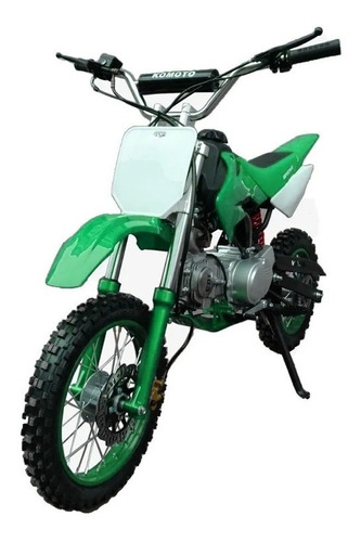 Mini Moto Cross 125cc Gasolina 4 Tempos Freio A Disco  Verde