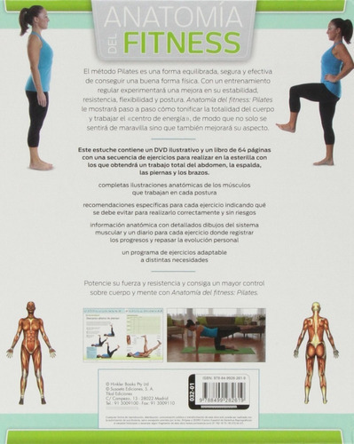 Anatomía Del Fitness - Pilates / Incluye Dvd, De Isabel Eisen. Editorial Tikal, Tapa Dura En Español, 2013