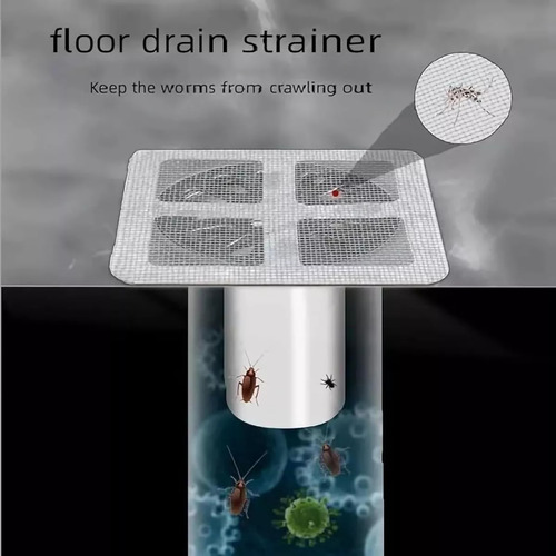 10 Pegatinas Desechables Para Drenaje De Ducha, Filtros De