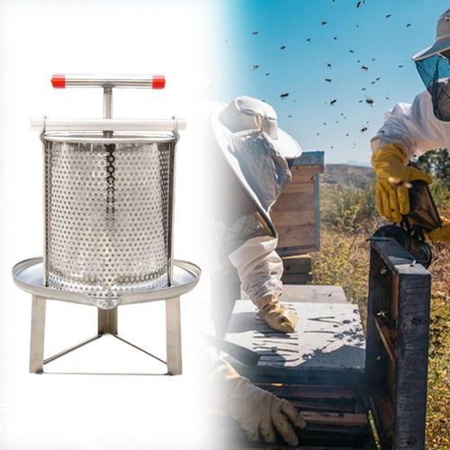 Extractor De Miel Manual, Prensador De Cera De Abejas De