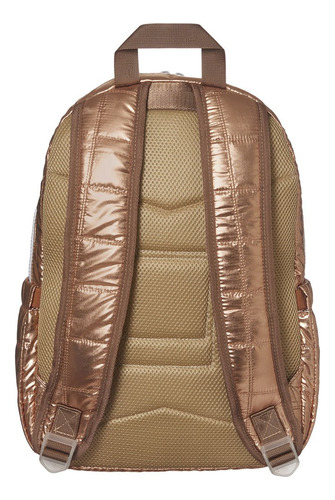 Mochila Primaria Pantone Color Dorado Oscuro Diseño De La Tela Cuadros