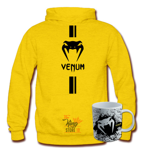 Poleron + Taza, Venum Logo Vertical, Ufc, Artes Marciales Mixtas, Peleas / The King Store