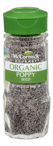 10 Piezas De Mccormick Gourmet Organic Poppy Seed, 2.12 Oz