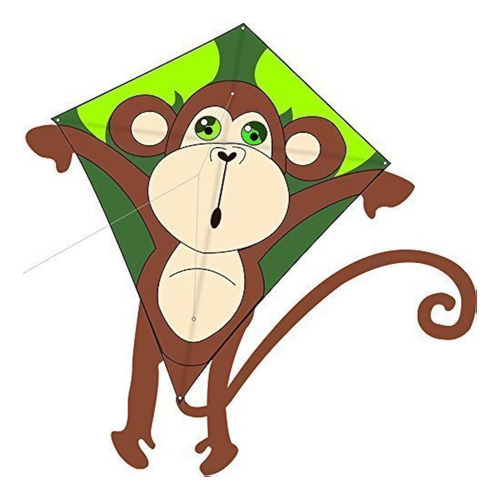 Hengda Kite Kits Kids Cartoon Monkey Kites Con Línea De