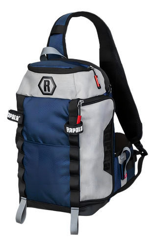Mochila Rapala Countdown Slig Bag 42x25x13cm Color Azul/gris Diseño De La Tela Lisa