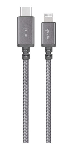 Cable Moshi Integra Usb-c Con Cable Lightning 0.25 M - Gris