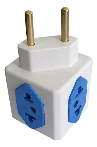 2 Adaptador Benjamin Cubo 3d 3 Entradas Universal