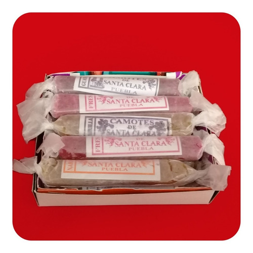 Imagen 1 de 4 de Camotes Poblanos Dulce Típico Artesanal Caja 10pz Puebla Dlt
