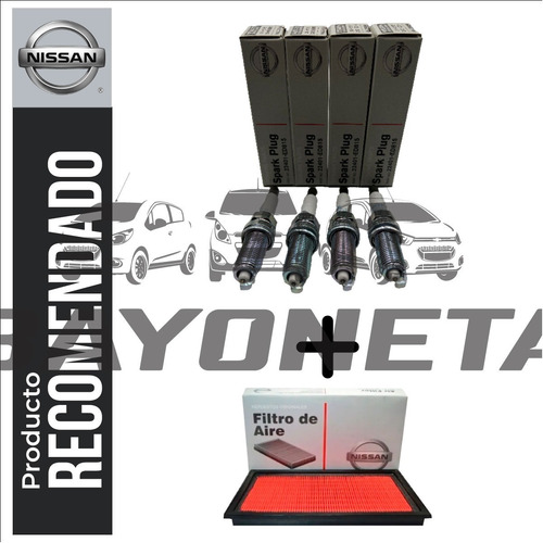 Filtro Aire V-drive 2024 + Bujia Iridium Nissan Original
