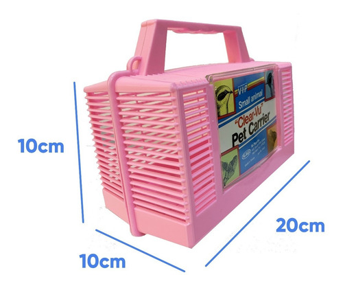 Imagen 4 de 10 de Transportadora Hamster Jerbos Aves Ratas Roedores Chicos