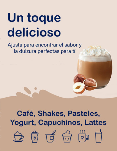 Jarabe Jordans Skinny Mixes Sabor Avellana Sin AzĂșcar 750 Ml