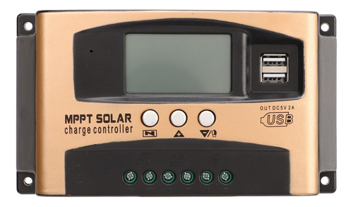 Controlador De Carga Solar Mppt Panel Regulador Pantalla Lcd