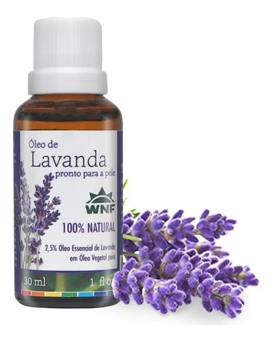 Óleo Essencial De Lavanda Pronto Para Pele Natural Wnf 30ml Tipo De Embalagem Vidro Ambar