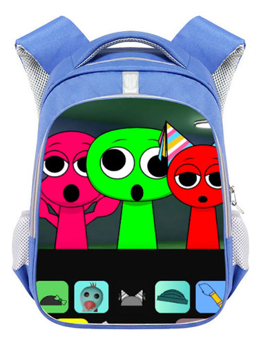Ff Mochila Escolar Sprunki Plush Rhythm Box For Estudiantes