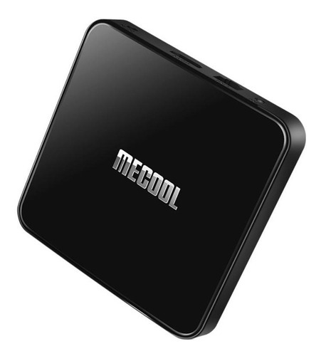 Tv box Mecool KM3 de voz 4K 64GB negro con 4GB de memoria RAM
