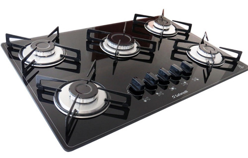 Fogão Cooktop 5q Semplice Safanelli Preto Frete Grátis