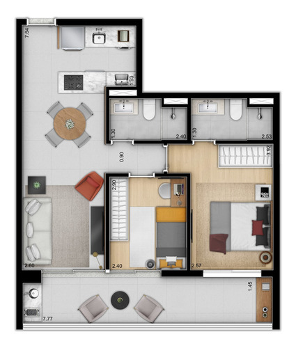 Imagem 18 de 21 de Apartamento Residencial Para Venda, Vila Cordeiro, São Paulo - Ap9397. - Ap9397-inc