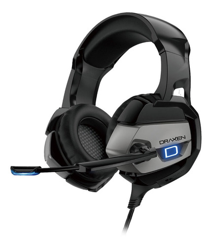 Headset Gamer Draxen Dn103 Preto E Prata