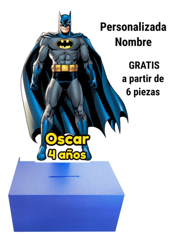 Batman 6 Alcancía Centro De Mesa O Recuerdo