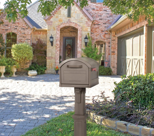 Kit De Buzón Y Poste De Plástico Capacidad Extra Grande