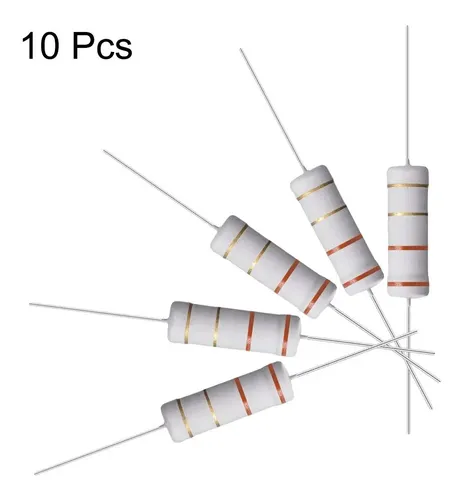 10 Pz 5W Resistenza A Film Di Ossido Di Metallo 5% 0.1R ~ 1M