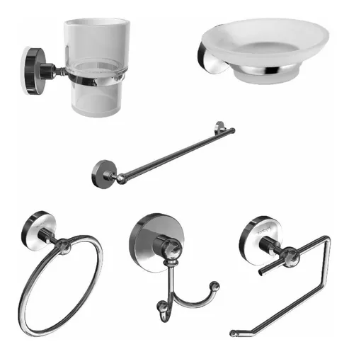 Juego Set Accesorios Baño 6 Piezas Hydros Viva