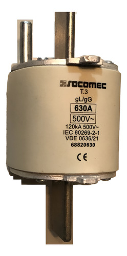 Fusible Socomec 630a 500vac Iec 60269-2-1 Vde 0636/ 68820630