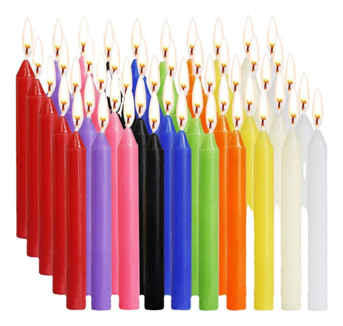 Set De Velas Cónicas Con Forma De Minicillón Ritual S, Sin P