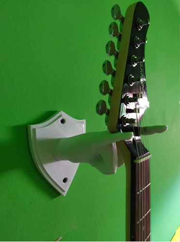 Porta Guitarra Colgante Mano Rock - Todo Tipo De Guitarras