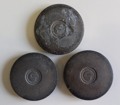 Lote De 3 Tapas Para Hornallas De Cocina 6,5cm En Olivos Zwt (Usado)