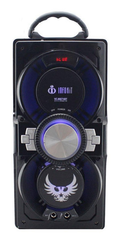 Caixa de som Infokit VC-M874BT portátil sem fio Preto 110V/220V