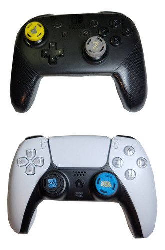 Estojo Controle Nintendo Switch Pro Ps4 Ps5 + 4 Grips Zelda