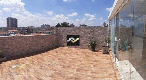 Imagem 4 de 27 de Cobertura Com 2 Dormitórios À Venda, 122 M² Por R$ 450.000 - Vila Homero Thon - Santo André/sp - Co1409