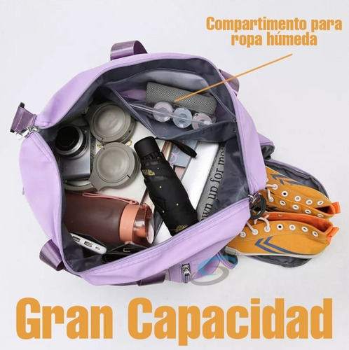 Maleta Deportiva Gym Viaje Impermeable Morral De Moda Tp Am7