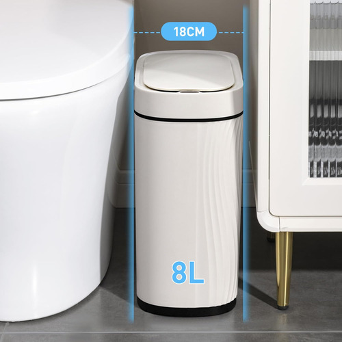 Cubo De Basura Automático Con Sensor Para Baño - 8l Botes