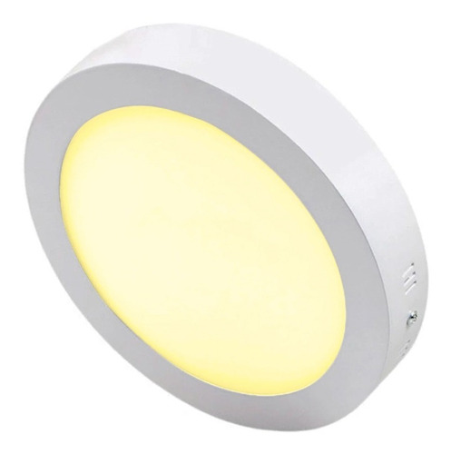 Imagen 4 de 10 de Panel Led 18w Redondo Sobreponer 4000k Luz Neutra