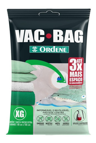 Saco À Vácuo Embalagem Vac Bag Extra Grande 100x80 Ordene