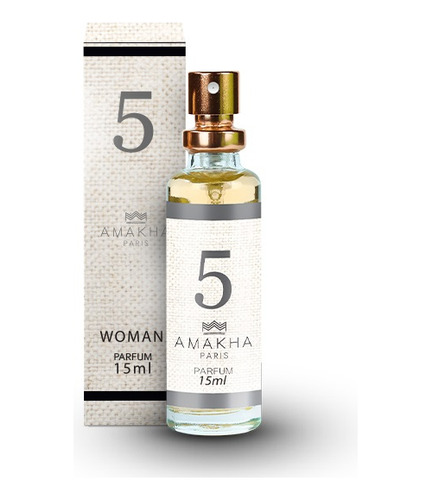 Perfume N° 5 Amakha Paris 15ml Feminino Para Bolso N5